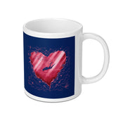 Heart and Diver Artwork Ceramic Mug product